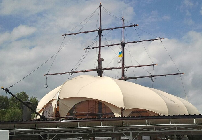 Шатровая конструкция Веселый Роджер