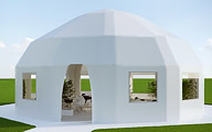 Inflatable yurta tent