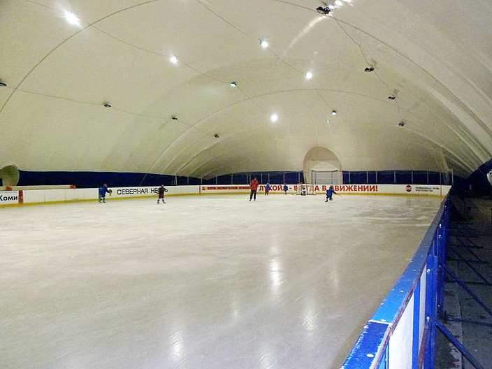 Indoor ice skating rink